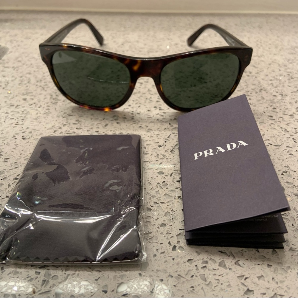 PRADA - tortoise shell square frame sunglasses - Picture 3 of 5